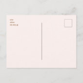 オベビー赤面ヴィンテージバスシーネットベイビーシャワー ポストカード (裏面)