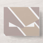 オベビー踊り手紙タイポグラフィベビーシャワー オールインワン招待状 (裏面)