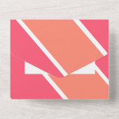 オベビー踊り手紙タイポグラフィベビーシャワー オールインワン招待状 (裏面)