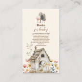 オベビー農場動物赤ちゃんシャワーベビー本 エンクロージャーカード (正面)