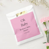 オベビー追加の名前ベビーシャワー日シンプル付けミニマルT フェイバーバッグ (封をした状態)