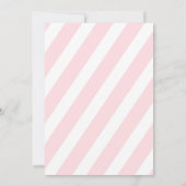 オベビー金ゴールドグリッターストライプベビーシャワー招待状 招待状 (裏面)