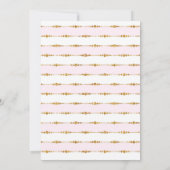 オベビー金ゴールド&ピンクバルーン赤ちゃんシャワー 招待状 (裏面)