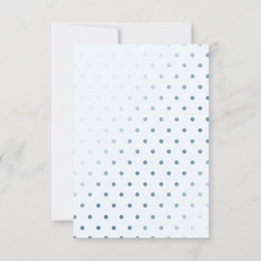 オベビー長距離ベビーシャワー招待状 招待状 (裏面)