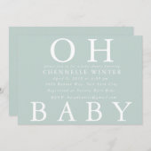 オベビー|ベビーシャワー招待状 招待状 (正面/裏面)