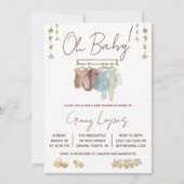 オベビー,レイエット,エコおもちゃベビーシャワー 招待状 (正面)