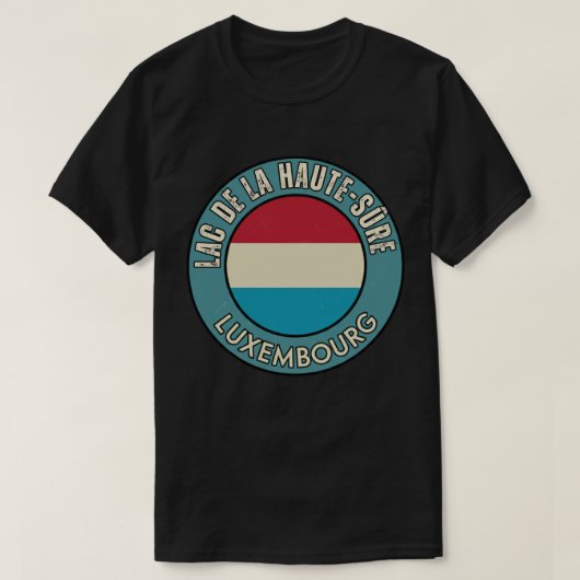 オベルシュレ湖, ルクセンブルク Tシャツ (デザイン正面)