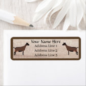 オベルハスリデイリーヤギ差出人住所ラベル ラベル (インサイチュ)