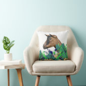 オベルハ絵を描スリヤギの名ヤギ枕 クッション (椅子)