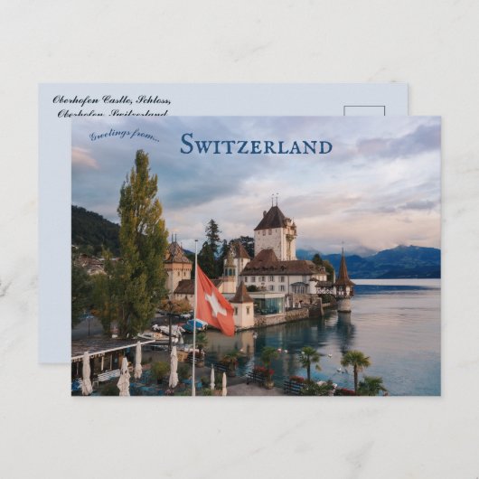 オベルホフェンキャッスルシュロスオベルホフェンスイス ポストカード (正面/裏面)