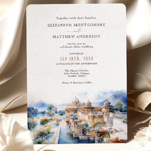 オベロイウダイヴィラスレイクピコラ結婚インド 招待状