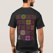 オペアートゼブラストライプモロッコタイル2 Tシャツ (裏面)