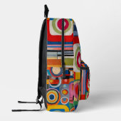 オペアートデザインバックパック プリントバックパック (左)