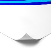 オペアートブルズイエクセントリックブルー淡い色のブルー ポスター (角)