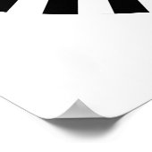 オペアートホイール – 白黒 ポスター (角)