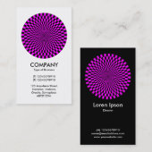 オペアート – マゼンタとブラック 名刺 (正面/裏面)