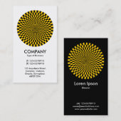 オペアート – 琥珀と黒 名刺 (正面/裏面)