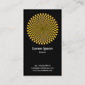 オペアート – 琥珀と黒 名刺 (裏面)