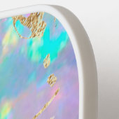 オペフェイクル写真に対する箔効果 ピックルボールラケット (左詳細)