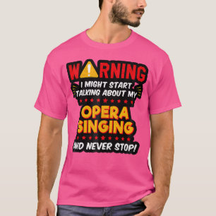 オペラおもしろいシンガー音声合唱団のジョークのグラフィック Tシャツ