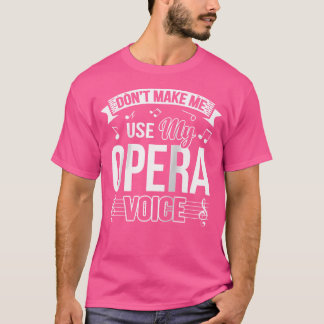 オペラおもしろいーの音声野球を使わせない Tシャツ