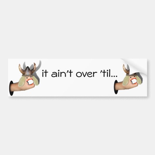 オペラおもしろい歌手 バンパーステッカー (正面)