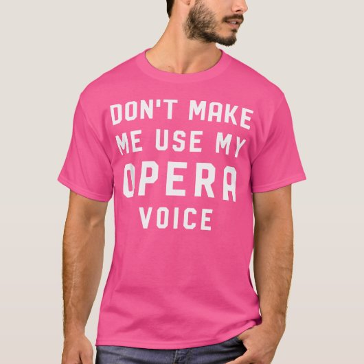 オペラおもしろい歌手 Tシャツ (正面)