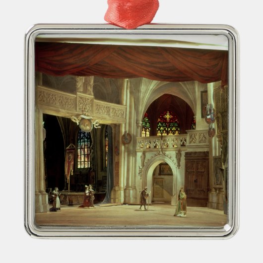 オペラのためのステージモデル メタルオーナメント (正面)