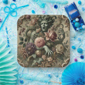 オペラのオープレンス – ゴシック様式のフローラバロック枕 ペーパープレート (パーティー)