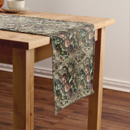 オペラのオープレンス – ゴシック様式のフローラバロック ショートテーブルランナー