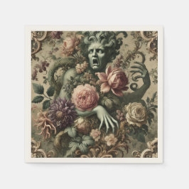 オペラのオープレンス – ゴシック様式のフローラバロック スタンダードカクテルナプキン