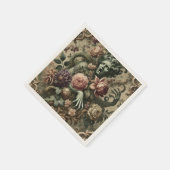 オペラのオープレンス – ゴシック様式のフローラバロック スタンダードカクテルナプキン (角)