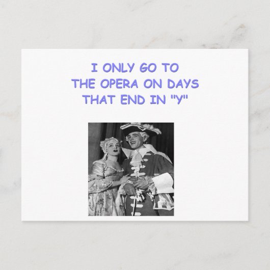 オペラのジョーク ポストカード (正面)
