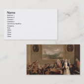 オペラのリハーサル、c.1709 (キャンバスの油) 2 名刺 (正面/裏面)