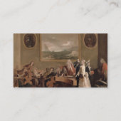 オペラのリハーサル、c.1709 (キャンバスの油) 2 名刺 (裏面)