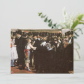 オペラの仮面舞踏会 by エドゥアール・マネ 招待状 (スタンド正面)