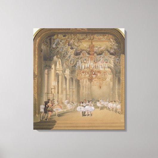 オペラの合間のホワイエ キャンバスプリント (正面)