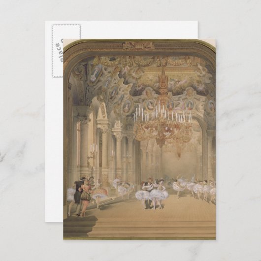 オペラの合間のホワイエ ポストカード (正面/裏面)