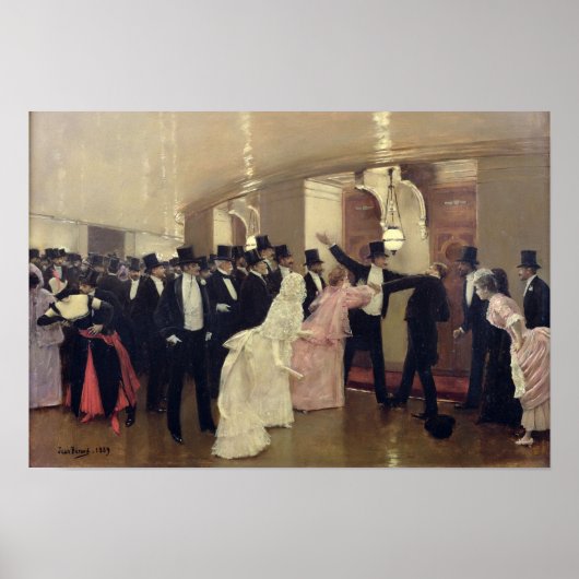 オペラの回廊の議論, 1889 ポスター (正面)