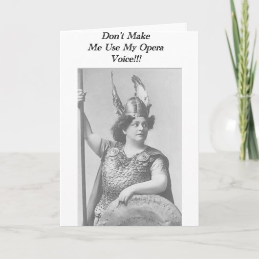 オペラの声を使わせない カード (正面)