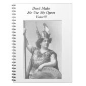 オペラの声を使わせない ノートブック (正面)