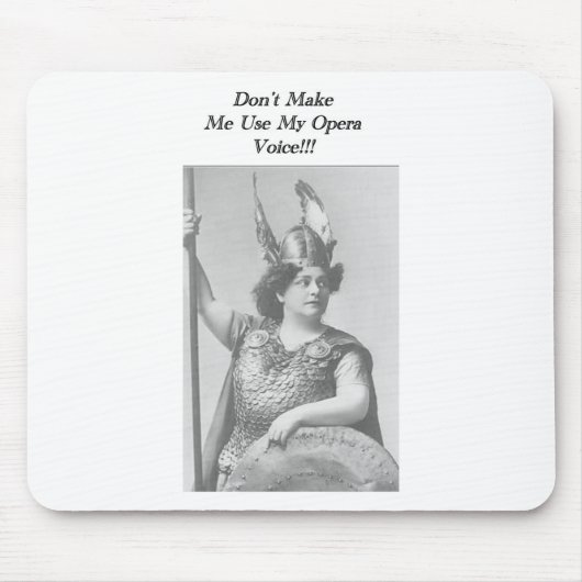 オペラの声を使わせない マウスパッド (正面)