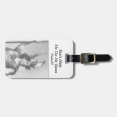 オペラの声を使わせない ラゲッジタグ (正面横)