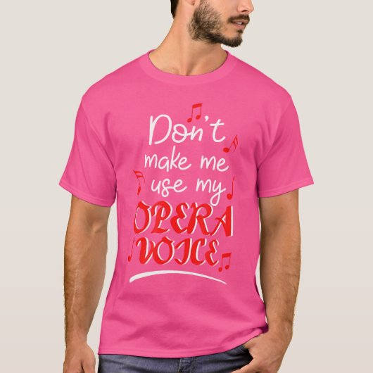 オペラの声を使わせない Tシャツ (正面)
