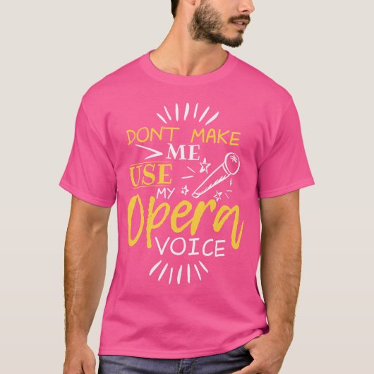 オペラの声楽劇場を使わせなおもしろいい Tシャツ (正面)