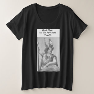 オペラの声 プラスサイズTシャツ