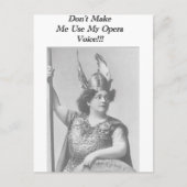 オペラの声 ポストカード (正面)