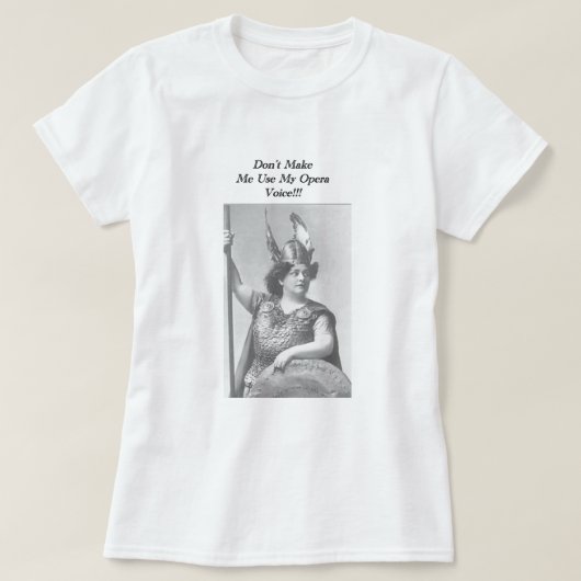 オペラの声 Tシャツ (デザイン正面)