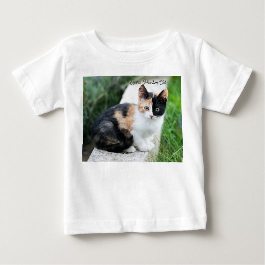 オペラの幻影猫 ベビーTシャツ (正面)