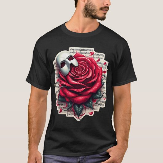 オペラの怪人 ミュージカル天才 Tシャツ (正面)